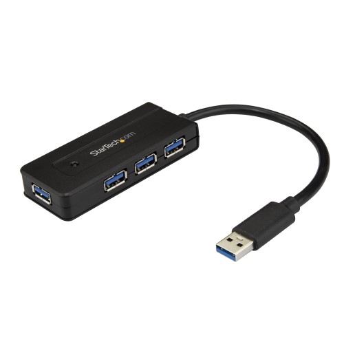 Startech Hub Ladron USB 3.0 USB-C a 4x USB A Negro